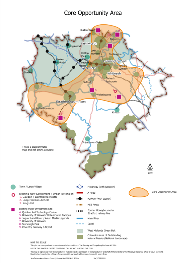 Core Opportunity Area map