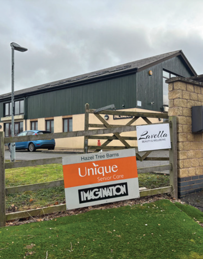 A photo of the access to Kings Hill Nurseries