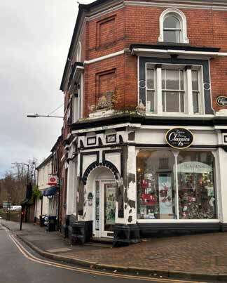 A photo of a historic shop façade in Kenilworth
