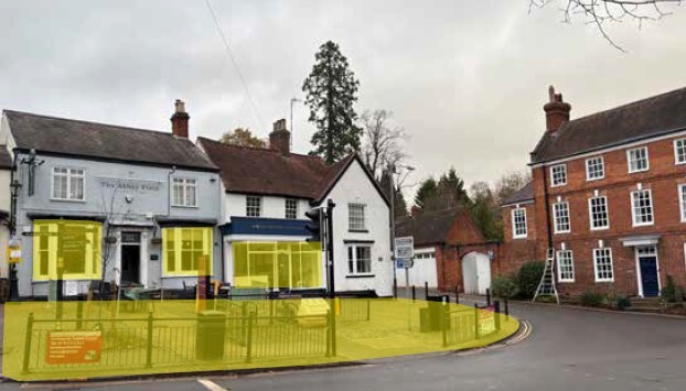 An image showing high quality townscapes and public space with a strong building line and active frontage