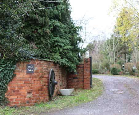 A photo of the entrance to Hill Farm