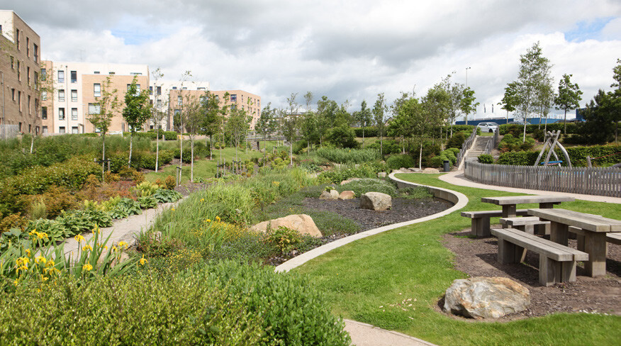 Precedent image of suitable parks located at key locations to encourage activity