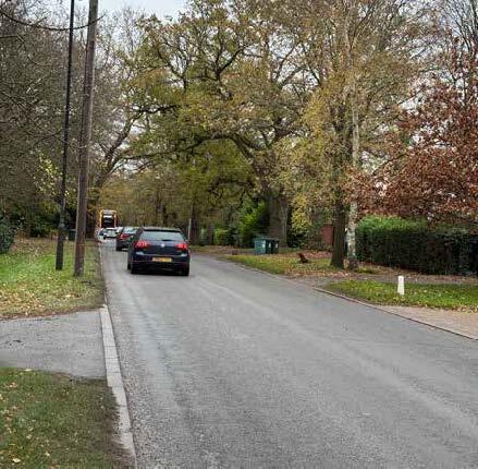 A photo of the tree lined street on Stoneleigh Road