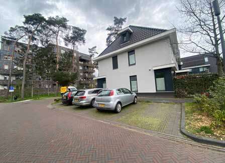 Precedent image of suitable parking court with un-allocated and visitor parking