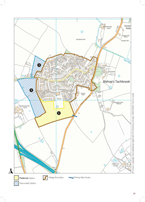 Bishop's Tachbrook map