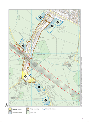 Burton Green map