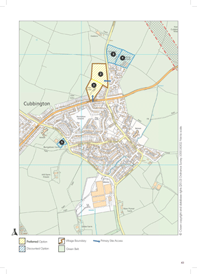 Cubbington map