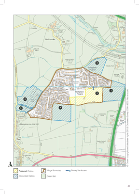 Hampton Magna map