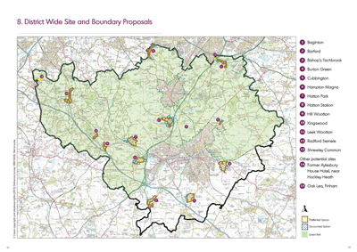 District Proposals map